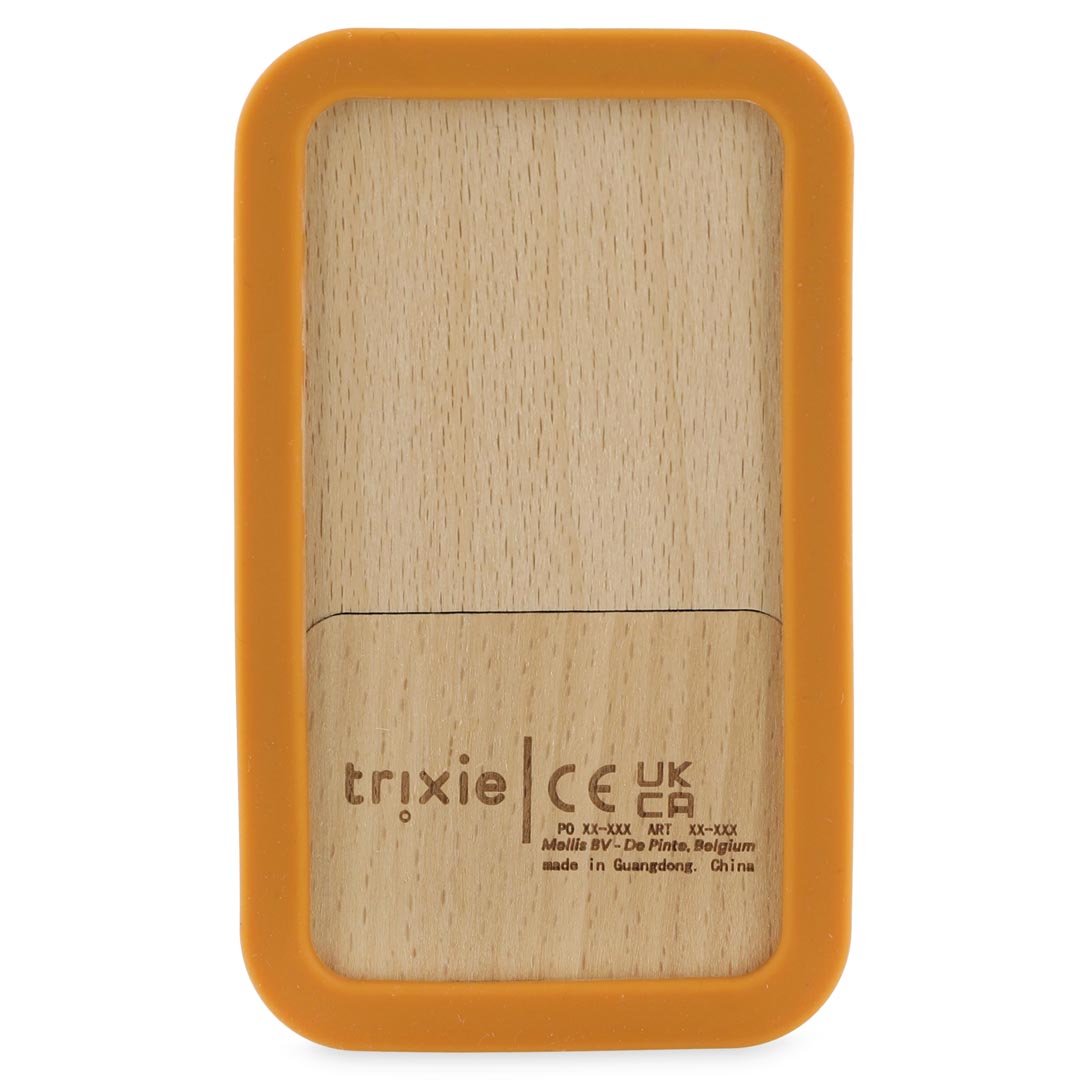 Teléfono de silicona y madera para bebés - Mr. Fox